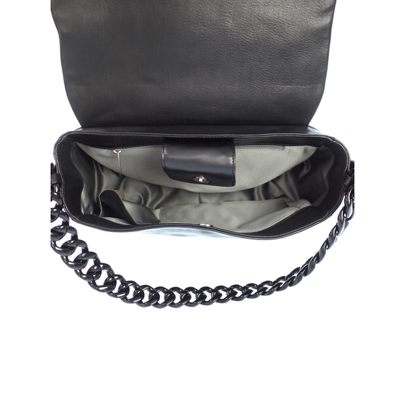 Chanel Coco Mark Plastic Chain Shoulder Bag Black - Picture 3 of 5